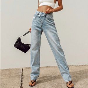 Holly Asymmetric Straight Leg - Princess Polly